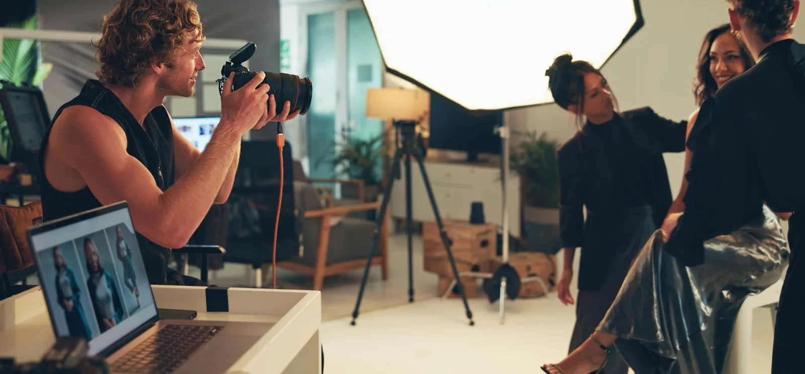 Studio lighting setup